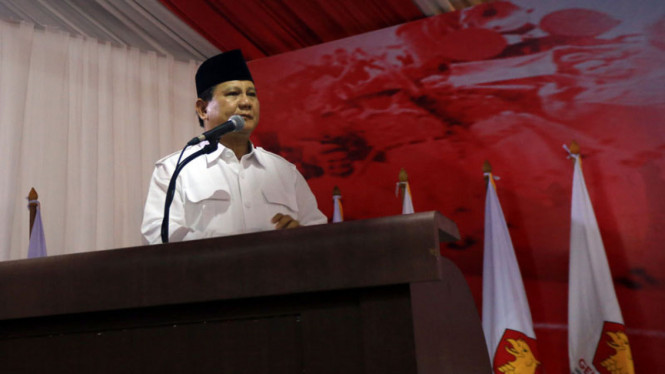 Ketua Umum Partai Gerindra, Prabowo Subianto.