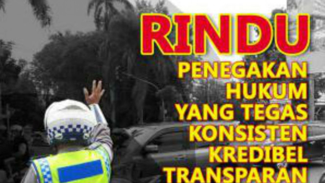 Ilustrasi penegakan hukum.