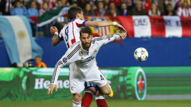Atletico Madrid vs Real Madrid di Perempatfinal Liga Champions
