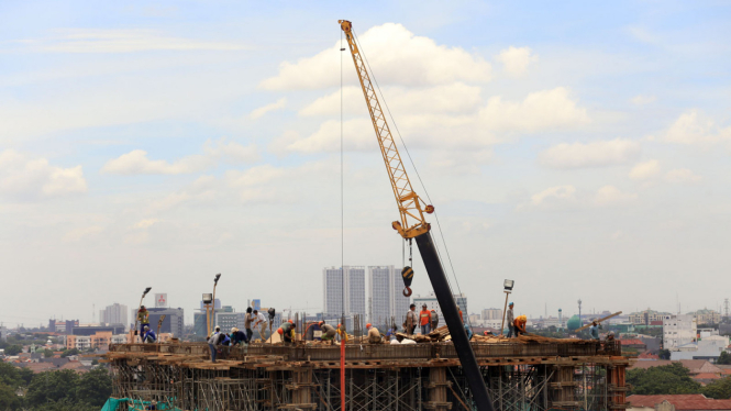 Ilustrasi pembangunan properti.