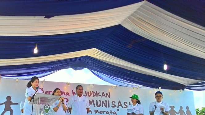 Pekan Imunisasi Dunia di gelar di Lapangan Monas