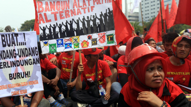Ribuan Buruh Peringati May Day.