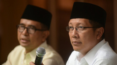 Menteri Agama, Lukman Hakim Saifudin (kanan).