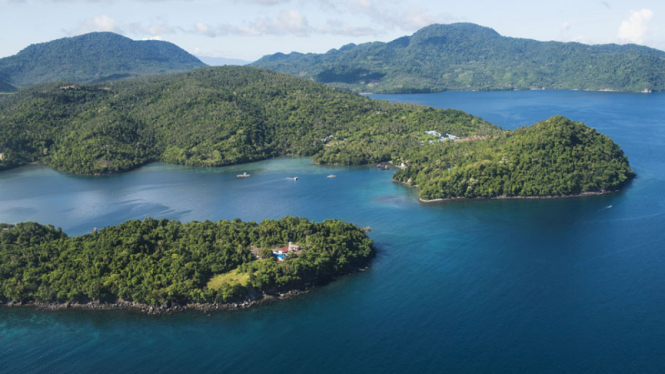 Ilustrasi Pulau di Inodnesia.