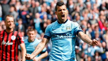 Penyerang Manchester City, Sergio Aguero