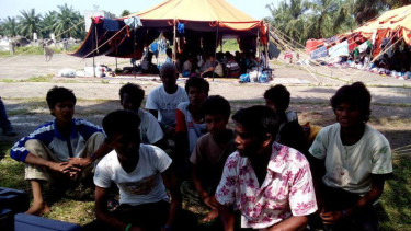 Imigran gelap asal Myanmar dan Banglades di Aceh Timur