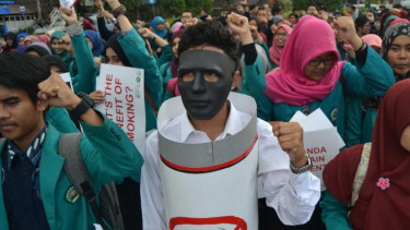 Peringatan hari tanpa rokok di Malang