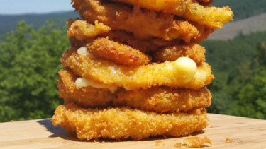 Burger gorengan.