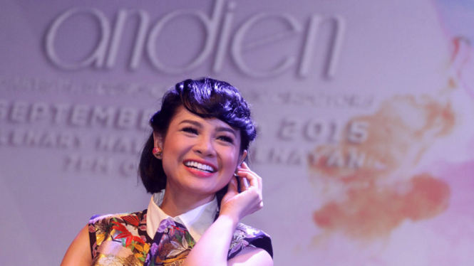 Kemesraan Andien Jelang Konser Tunggalnya