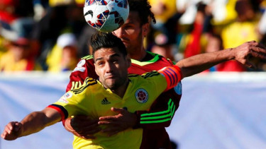 Pemain Timnas Kolombia, Radamel Falcao, di Copa America