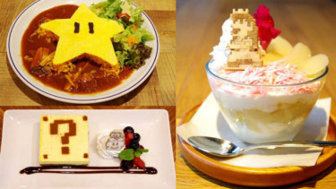 Menu restoran Mario Bros di Jepang.