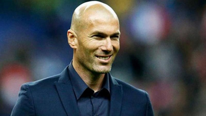 Pelatih Real Madrid, Zinedine Zidane.