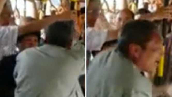 Pencopet di dalam bus.