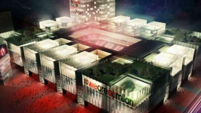 Maket stadion baru AC Milan