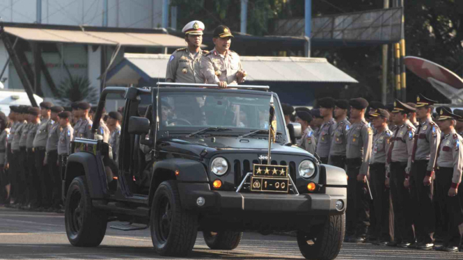Kapolri Badrodin Haiti pimpin apel pasukan 