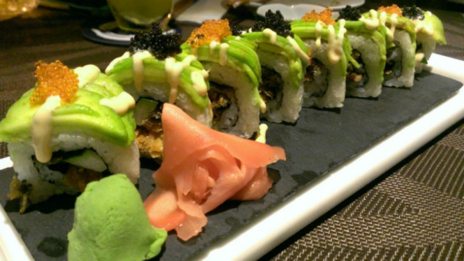 Sushi dan acar jahe.