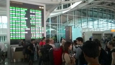 Situasi Bandara I Gusti Ngurah Rai Bali.