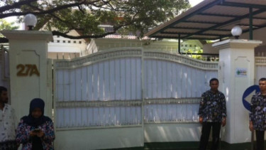 Suasan kediaman Megawati Soekarno Putri