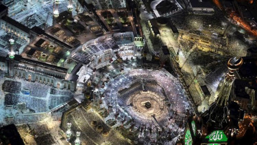 Malam Lailatul Qadar di Masjidil Haram.