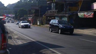 Polisi berlakukan arus satu arah dari Puncak menuju Bogor. 