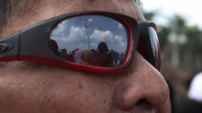 Libur Lebaran, Monas Diserbu Wisatawan