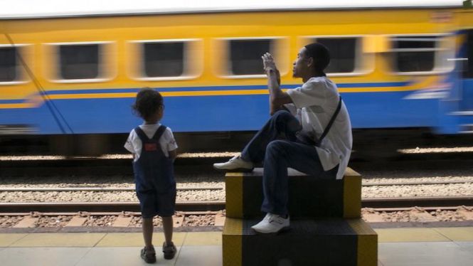 Ilustrasi Kereta Ekonomi.