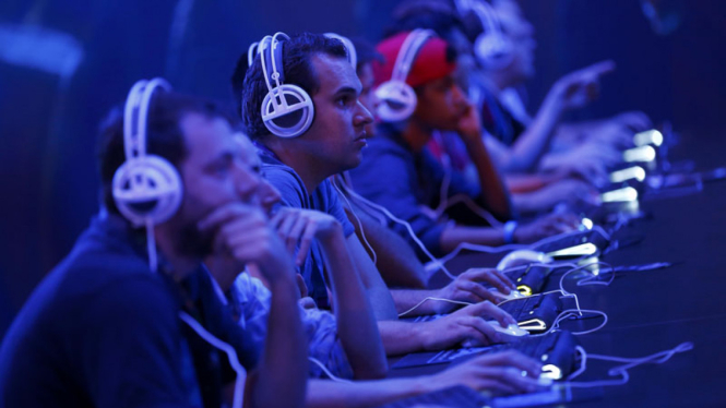 Ilustrasi gamer.
