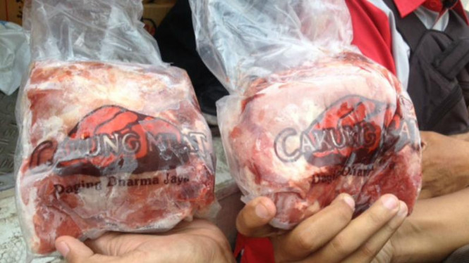 Ilustrasi daging beku.