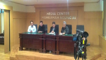 Konferensi pers Mahkamah Agung