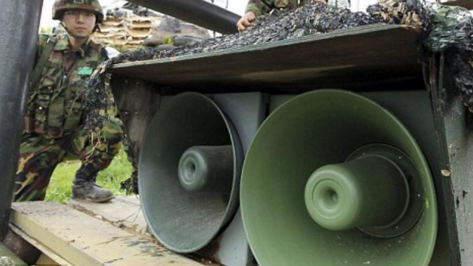 Militer Korsel berjaga di perbatasan dengan Korut,