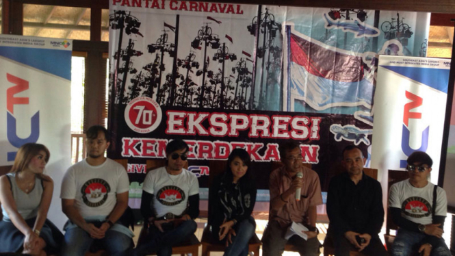 Ekspresi Peringatan Kemerdekaan RI di Ancol Taman Impian