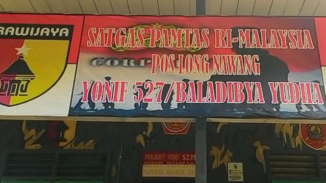 Satgas Pamtas Perbatasan Indonesia-Malaysia. 