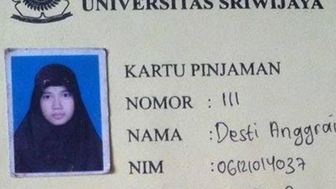Mahasiswi Universitas Sriwijaya Hilang
