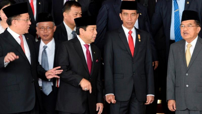 Presiden Joko Widodo dan Ketua DPR Setya Novanto beberapa waktu lalu. 