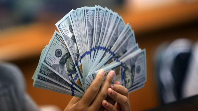 Mata uang dolar AS.