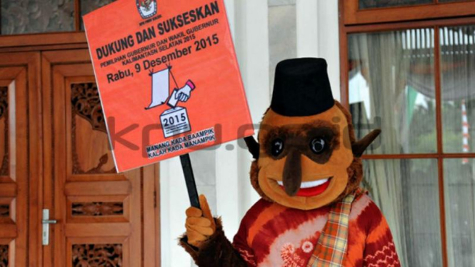 Monyet Bekantan Jadi Maskot Pilkada Kalimantan Selatan