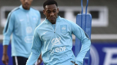 Anthony Martial berlatih bersama Timnas Prancis