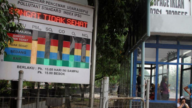 Jarak Pandang Cuma 200 Meter di Pekanbaru akibat Kabut Asap