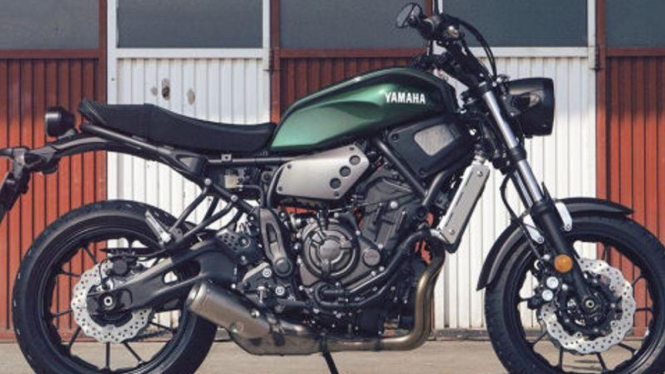 Yamaha XSR700. Ilustrasi