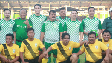 Ben Kasyafani dan Menpora beserta tim