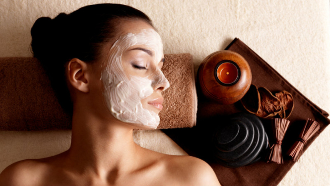 Ilustrasi spa atau kecantikan