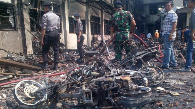Lebih 50 Motor Hangus dalam Kebakaran di Markas Polda Jateng