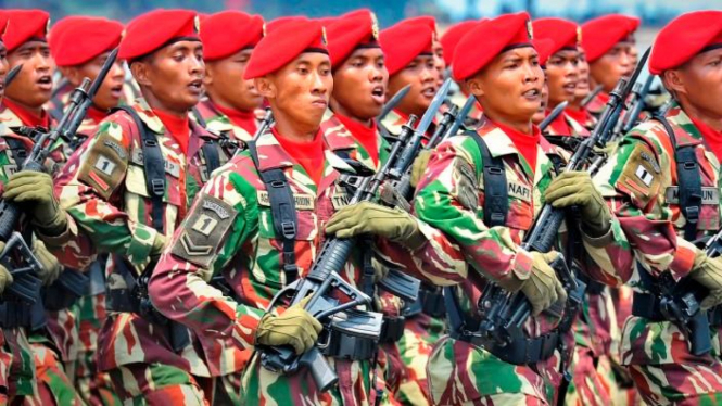 Prajurit Kopassus TNI.