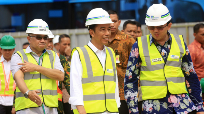 Jokowi tinjau proyek bawah tanah MRT