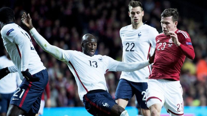 Laga persahabatan antara Denmark dan Prancis