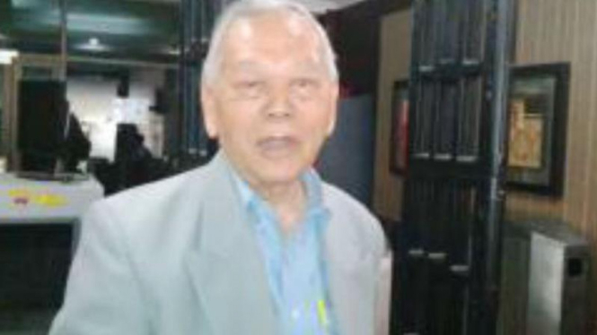 Rektor Universitas Berkley Liartha S Kembaren di Mabes Polri, Jakarta.