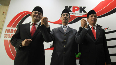 Pelantikan tiga Deputi KPK