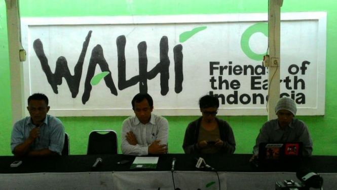 Jumpa pers Walhi. (Foto iustrasi).