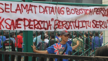 Spanduk Jakmania di SUGBK