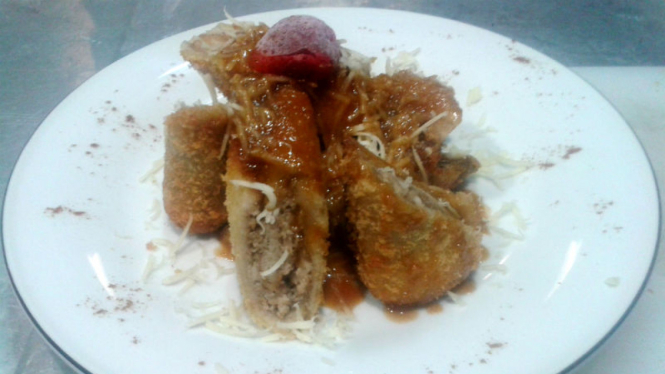 Banana Foster Ciangel ala Lasminingrat Galerry, Garut, Jawa Barat.
